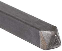 Made in USA - 3/16 Inch Character Size, 42 within a Triangle, Code Stamp - Steel - Exact Industrial Supply