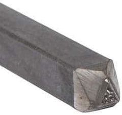 Made in USA - 3/16 Inch Character Size, 59 within a Triangle, Code Stamp - Steel - Exact Industrial Supply