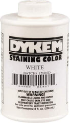 Dykem - 8 Ounce White Staining Color - Brush in Cap Container - Exact Industrial Supply