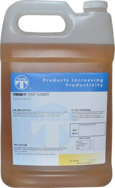Master Fluid Solutions - Trim Tap Light, 1 Gal Bottle Tapping Fluid - Straight Oil, For Broaching, Gear Cutting, Gundrilling, Milling, Reaming, Sawing, Shaving, Threading - Exact Industrial Supply