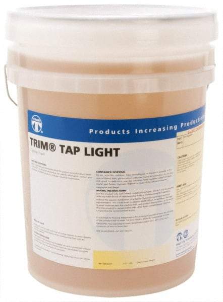 Master Fluid Solutions - Trim Tap Light, 5 Gal Pail Tapping Fluid - Straight Oil, For Broaching, Gear Cutting, Gundrilling, Milling, Reaming, Sawing, Shaving, Threading - Exact Industrial Supply