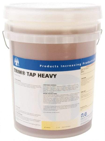 Master Fluid Solutions - Trim Tap Heavy, 5 Gal Pail Tapping Fluid - Straight Oil, For Reaming, Threading - Exact Industrial Supply