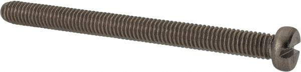 Value Collection - M6x1.00 Metric Coarse, 70mm Length Under Head Slotted Drive Machine Screw - Fillister Head, Grade 18-8 & A2 Stainless Steel, Uncoated, Without Washer - Exact Industrial Supply