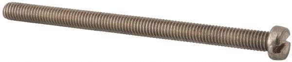 Value Collection - M6x1.00 Metric Coarse, 90mm Length Under Head Slotted Drive Machine Screw - Fillister Head, Grade 18-8 & A2 Stainless Steel, Uncoated, Without Washer - Exact Industrial Supply