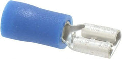 Ideal - 16 to 14 AWG, Vinyl, Fully Insulated, Female Wire Disconnect - Blue, cUL Listed, RoHS Compliant, UL Listed - Exact Industrial Supply