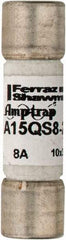 Ferraz Shawmut - 150 VAC/VDC, 8 Amp, Fast-Acting Semiconductor/High Speed Fuse - Clip Mount, 1-1/2" OAL, 100 at AC, 50 at DC kA Rating, 13/32" Diam - Exact Industrial Supply