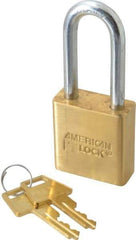 American Lock - 3/4" Shackle Clearance, Keyed Different Padlock - 5/16" Shackle Diam, Steel - Exact Industrial Supply