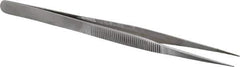 Value Collection - 5-11/16" OAL Diamond Tweezers - Fine Point - Exact Industrial Supply