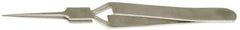 Value Collection - 4-11/32" OAL N5 Reverse Action Tweezers - Long & Very Fine Point - Exact Industrial Supply