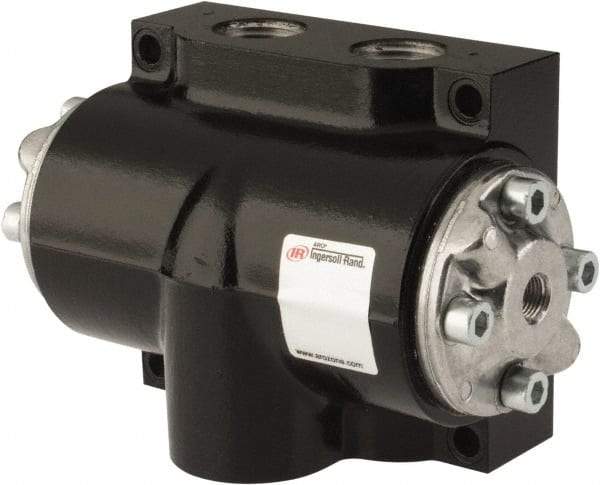 ARO/Ingersoll-Rand - 1" Inlet x 1" Outlet, Pilot Actuator, Spring Return, 2 Position, Body Ported Solenoid Air Valve - 280 CFM, 7.8 CV, 4 Way, 150 psi, 180° Max Temp, -10° Min Temp - Exact Industrial Supply