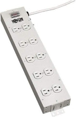 Tripp-Lite - 10 Outlets, 120 VAC15 Amps, 15' Cord, Power Outlet Strip - Keyhole, Tab Mount, 5-15 NEMA Configuration, 17-1/2" Strip - Exact Industrial Supply