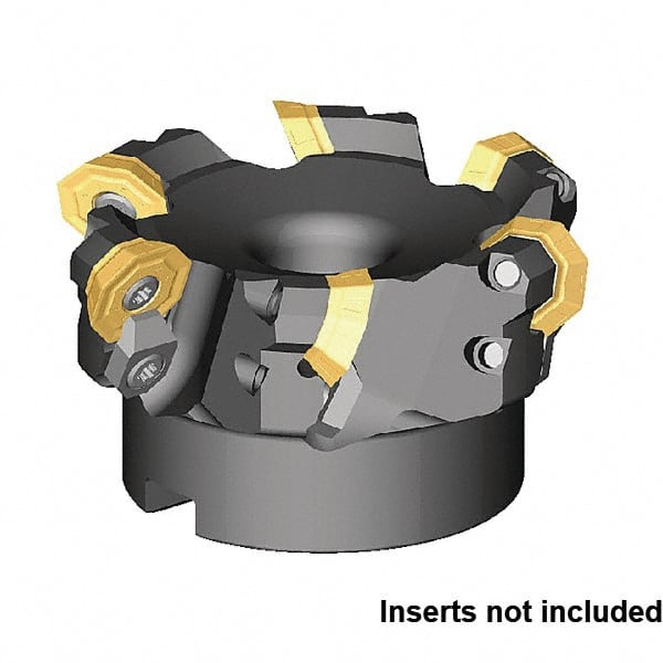 Kennametal - 80mm Cut Diam, 27mm Arbor Hole Diam, Indexable Square-Shoulder Face Mill - Exact Industrial Supply