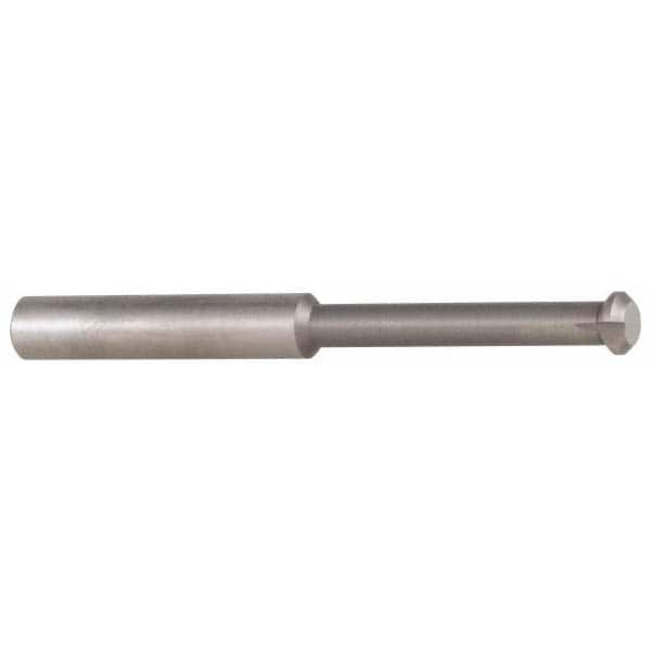 Accupro - 0.49" Cutter Head Diam, 1/32" Flat Width, 3" OAL, Solid Carbide, Single Right Hand Back Chamfer - Exact Industrial Supply