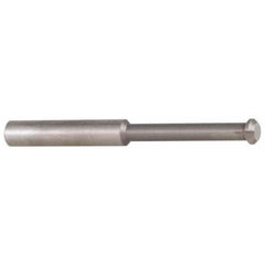 Accupro - 0.49" Cutter Head Diam, 1/32" Flat Width, 3" OAL, Solid Carbide, Single Right Hand Back Chamfer - Exact Industrial Supply