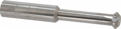 Accupro - 0.36" Cutter Head Diam, 1/32" Flat Width, 2-1/2" OAL, Solid Carbide, Single Right Hand Back Chamfer - Exact Industrial Supply