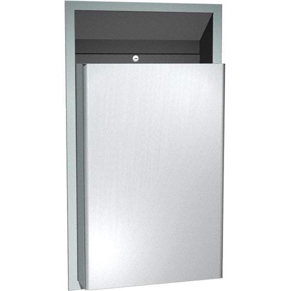 ASI-American Specialties, Inc. - Feminine Hygiene Product Receptacles Material: Stainless Steel Color: Silver - Exact Industrial Supply
