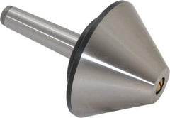 Value Collection - MT3 Taper Shank, 4.2" Head Diam Live Center - 1,200 Max RPM, 32mm Point Diam, 160mm Point Length, 800 Lb Max Workpc, Bull Nose Point - Exact Industrial Supply