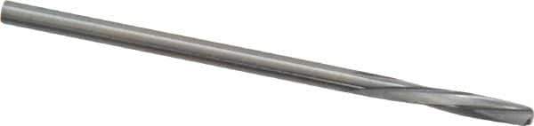 Magafor - #43 Solid Carbide 4 Flute Chucking Reamer - Spiral Flute, 0.089" Straight Shank, 7/16" Flute Length, 1-31/32" OAL - Exact Industrial Supply