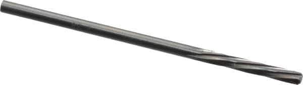 Magafor - 3/32" Solid Carbide 6 Flute Chucking Reamer - Spiral Flute, 3/32" Straight Shank, 19/32" Flute Length, 2-1/4" OAL - Exact Industrial Supply