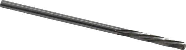 Magafor - 2.3901mm Solid Carbide 6 Flute Chucking Reamer - Spiral Flute, 0.0941" Straight Shank, 19/32" Flute Length, 2-1/4" OAL - Exact Industrial Supply