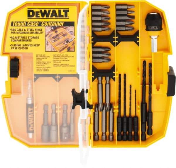 DeWALT - Power Drill Rapid Load Set - For Compact Magnetic Drive Guide Holds 1" Bit Tips - Exact Industrial Supply