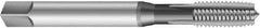 Emuge - 7/16-14 UNC 2BX 3 Flute Nitride Finish Cobalt Straight Flute Machine Tap - Modified Bottoming, Right Hand Thread, 3.937" OAL, 0.866" Thread Length, Oversize - Exact Industrial Supply