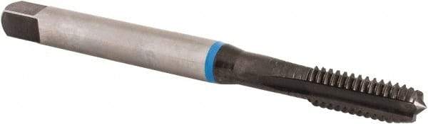 Emuge - 5/16-18 UNC 2BX 3 Flute Nitride Finish Cobalt Straight Flute Machine Tap - Modified Bottoming, Right Hand Thread, 3.543" OAL, 0.787" Thread Length, Oversize - Exact Industrial Supply