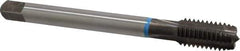 Emuge - 1/2-13 UNC 2BX 3 Flute Nitride Finish Cobalt Straight Flute Machine Tap - Modified Bottoming, Right Hand Thread, 4.331" OAL, 0.984" Thread Length, Oversize - Exact Industrial Supply