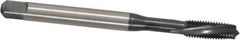 Emuge - 1/4-28 UNF 3 Flute 2BX Plug Spiral Flute Tap - Cobalt, Oxide Finish, 3.15" OAL, Left Hand Flute, Right Hand Thread, Series Rekord C-Ti - Exact Industrial Supply