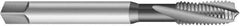 Emuge - #1-64 UNC 2 Flute 3BX Modified Bottoming Spiral Flute Tap - Cobalt, Oxide Finish, 1.772" OAL, Right Hand Flute, Right Hand Thread, Series Rekord D-Ti - Exact Industrial Supply