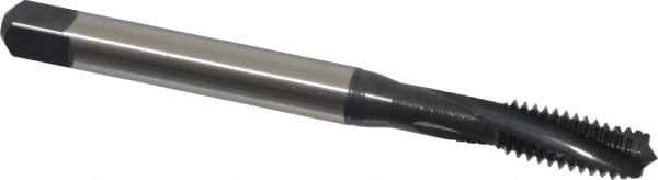 Emuge - 5/16-18 UNC 3 Flute 2BX Modified Bottoming Spiral Flute Tap - Cobalt, Oxide Finish, 3.543" OAL, Right Hand Flute, Right Hand Thread, Series Rekord D-Ti - Exact Industrial Supply