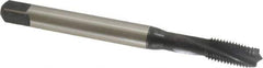 Emuge - 5/16-24 UNF 3 Flute 3BX Modified Bottoming Spiral Flute Tap - Cobalt, Oxide Finish, 3.543" OAL, Right Hand Flute, Right Hand Thread, Series Rekord D-Ti - Exact Industrial Supply