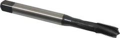 Emuge - 3/8-24 UNF 3 Flute 2BX Modified Bottoming Spiral Flute Tap - Cobalt, Oxide Finish, 3.937" OAL, Right Hand Flute, Right Hand Thread, Series Rekord D-Ti - Exact Industrial Supply