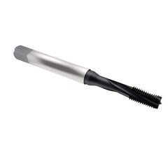 Emuge - 3/8-24 UNF 3 Flute 3BX Modified Bottoming Spiral Flute Tap - Cobalt, Oxide Finish, 3.937" OAL, Right Hand Flute, Right Hand Thread, Series Rekord D-Ti - Exact Industrial Supply