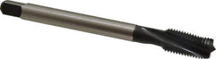 Emuge - 7/16-20 UNF 3 Flute 2BX Modified Bottoming Spiral Flute Tap - Cobalt, Oxide Finish, 3.937" OAL, Right Hand Flute, Right Hand Thread, Series Rekord D-Ti - Exact Industrial Supply