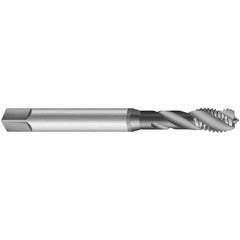 Emuge - 1-3/8 - 8 UNS, 5 Flute, Oxide Finish Cobalt Medium Spiral Flute Tap - Exact Industrial Supply