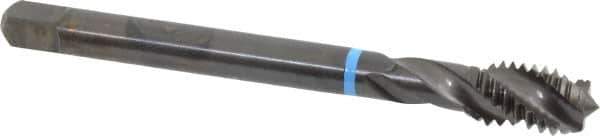 Emuge - 7/16-14 UNC 3 Flute 2B Modified Bottoming Spiral Flute Tap - Cobalt, Oxide Finish, 3.937" OAL, Right Hand Flute, Right Hand Thread, Series Enorm-VA - Exact Industrial Supply
