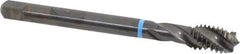 Emuge - 7/16-14 UNC 3 Flute 2B Modified Bottoming Spiral Flute Tap - Cobalt, Oxide Finish, 3.937" OAL, Right Hand Flute, Right Hand Thread, Series Enorm-VA - Exact Industrial Supply