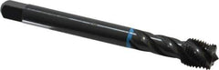Emuge - 1/2-20 UNF 4 Flute 3B Modified Bottoming Spiral Flute Tap - Cobalt, Oxide Finish, 3.937" OAL, Right Hand Flute, Right Hand Thread, Series Enorm-VA - Exact Industrial Supply