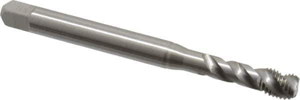 Emuge - 5/16-24 UNF 3 Flute 2B Bottoming Spiral Flute Tap - Cobalt, Bright Finish, 3.543" OAL, Right Hand Flute, Right Hand Thread, Series Enorm Z - Exact Industrial Supply