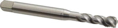 Emuge - 3/8-24 UNF 3 Flute 2B Bottoming Spiral Flute Tap - Cobalt, Bright Finish, 3.937" OAL, Right Hand Flute, Right Hand Thread, Series Enorm Z - Exact Industrial Supply