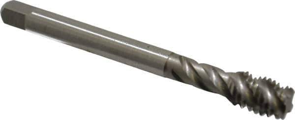 Emuge - 1/2-13 UNC 4 Flute 2B Bottoming Spiral Flute Tap - Cobalt, Bright Finish, 4.331" OAL, Right Hand Flute, Right Hand Thread, Series Enorm Z - Exact Industrial Supply