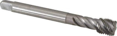 Emuge - 1/2-20 UNF 5 Flute 2B Bottoming Spiral Flute Tap - Cobalt, Bright Finish, 3.937" OAL, Right Hand Flute, Right Hand Thread, Series Enorm Z - Exact Industrial Supply