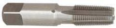 Emuge - 1/8-27 NPT Thread, 5 Flute Standard Pipe Tap - 2-1/8" OAL, 3/4" Thread Length, 7/16" Shank Diam, Bright Finish, Cobalt - Exact Industrial Supply