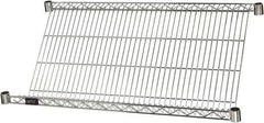 Quantum Storage - 1 Shelf Wire Shelving Unit - 48" Wide x 24" Deep x 1" High, - Exact Industrial Supply