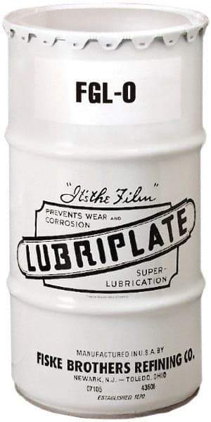 Lubriplate - 120 Lb Drum Aluminum General Purpose Grease - White, Food Grade, 335°F Max Temp, NLGIG 0, - Exact Industrial Supply