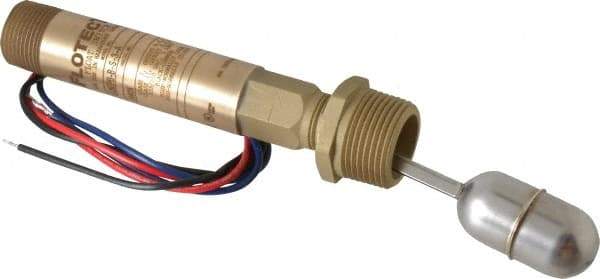 Dwyer - 1" Thread, 200 Max psi, 220°F Max, Liquid Level Float - 0.5 Float SG, Stainless Steel Stem - Exact Industrial Supply