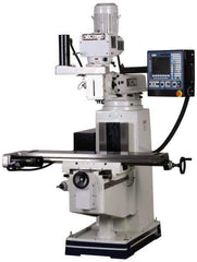 Vectrax - 49" Long x 9" Wide, 3 Phase Fagor 3 Axis 8055i CNC Milling Machine - Frequency Control, R8 Taper, 3 hp - Exact Industrial Supply