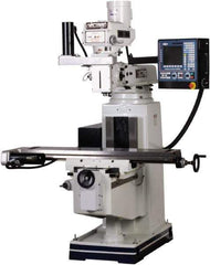 Vectrax - 54" Long x 10" Wide, 3 Phase CNC Milling Machine - Variable Speed Pulley Control, R8 Taper, 5 hp - Exact Industrial Supply
