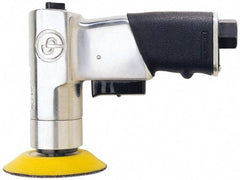 Chicago Pneumatic - 15,000 OPM, 21 CFM Air Consumption, Right Angle Air Orbital Sander - Round Pad, 1/4" Inlet - Exact Industrial Supply